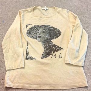Cream colored Escada sweater